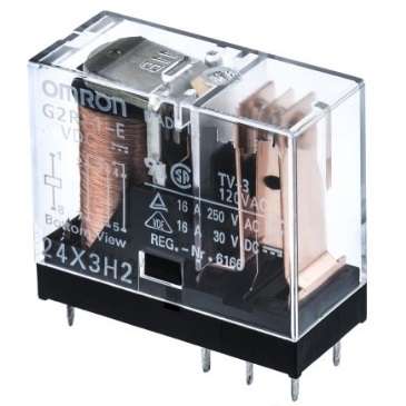رله omron کتابی تک 24v/16A G2R-1-E-DC24