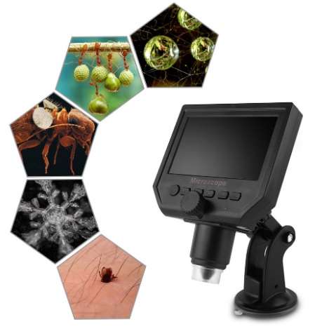میکروسکوپ دیجیتال با LCD بزرگ نمایی 600X
