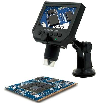 میکروسکوپ دیجیتال با LCD بزرگ نمایی 600X