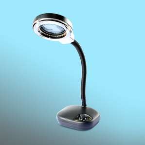چراغ کار ذره بین دار رو میزی با لامپ LED با دیمر - تصویر 2