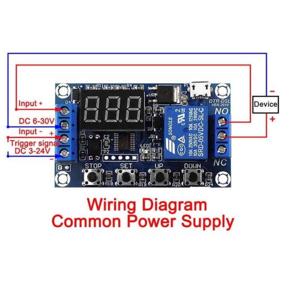 ماژول تایمر timer دیجیتال با رله JZ801 - تصویر 3