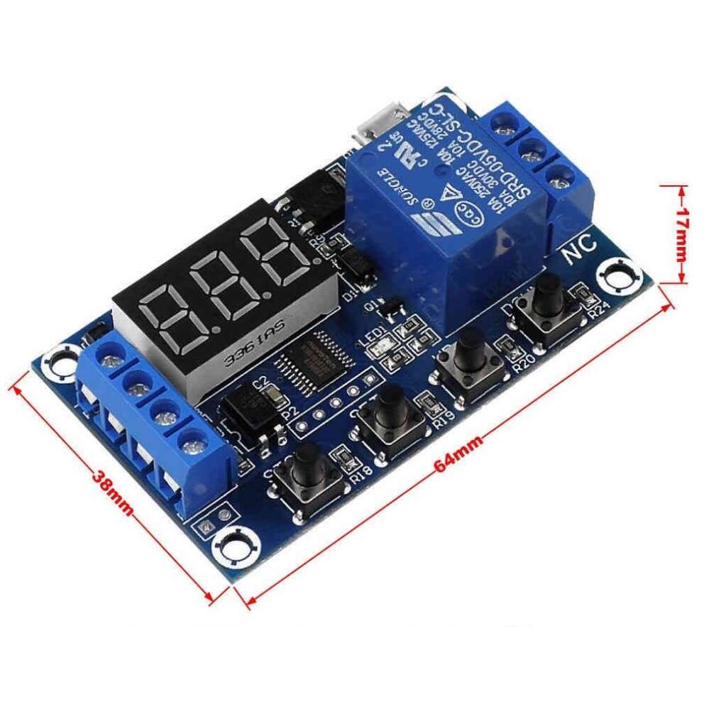 ماژول تایمر timer دیجیتال با رله JZ801 - تصویر 5