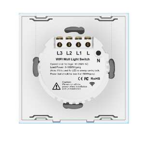 سوییچ هوشمند دیواری تک کانال wifi - تصویر 2