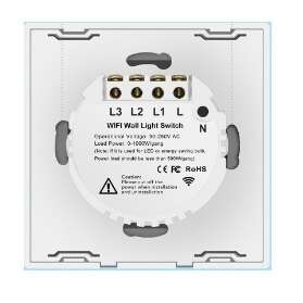 سوییچ هوشمند دیواری تک کانال wifi - تصویر 2