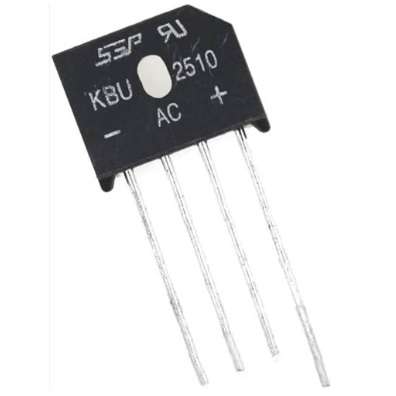 پل دیود شانه ای 25A با کد KBU2510